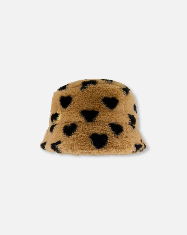 Deux Par Deux Faux Fur Bucket Hat