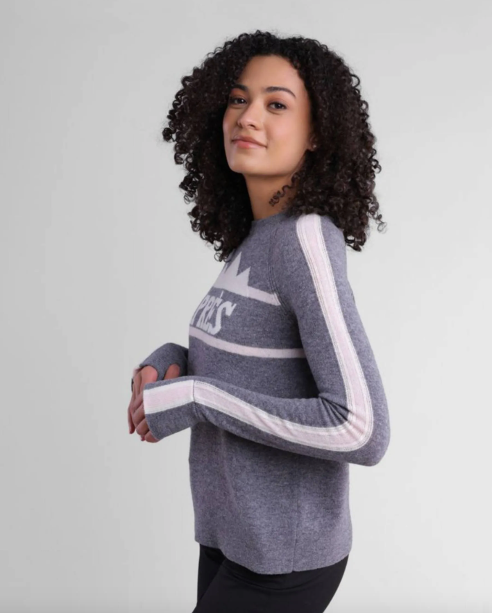 Alashan Apres Crew Merino Sweater/Saddle Combo