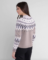 Alashan Raglan Fair Isle Sweater/Macaroon Combo