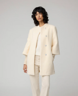 Soia & Kyo Wool Blend Sherpa Coat With Belt/Powder