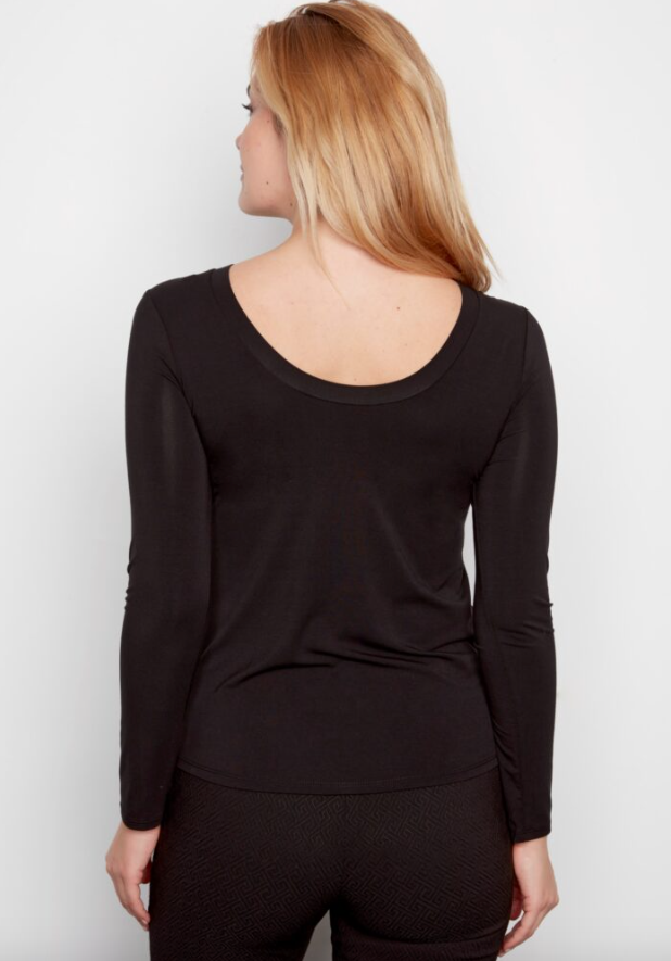 Juniper Jersey Top/Black