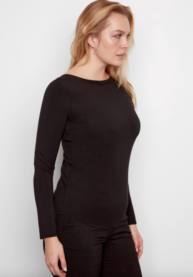 Juniper Jersey Top/Black