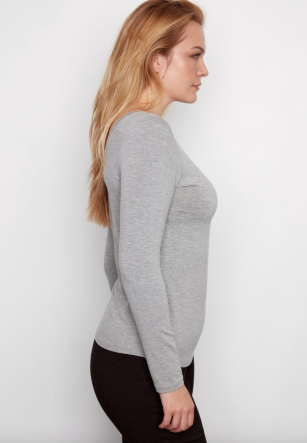 Juniper Jersey Top/Grey