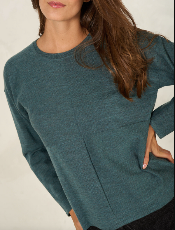 Nile Merino Pullover / Seagreen