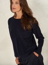 Nile Merino Pullover / Midnight