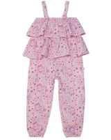 Deux Par Deux Jumpsuit / Pink Flowers