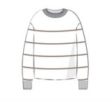 Guajar Stripe Sweater / Ecru