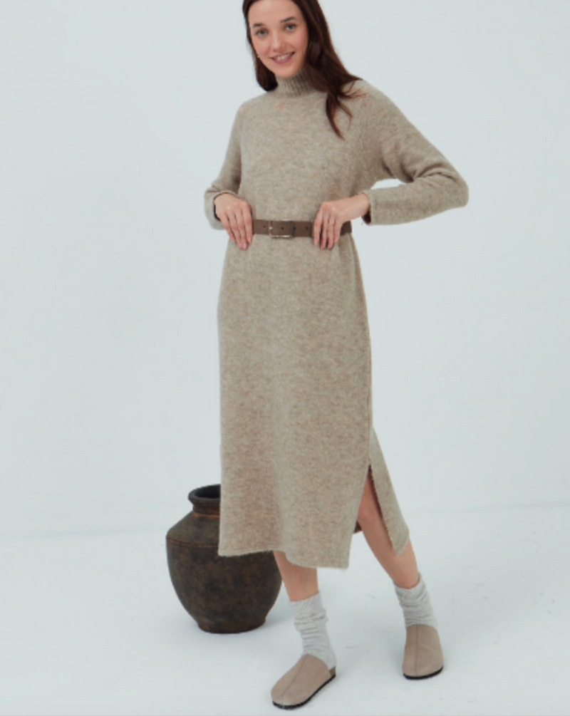 Mus & Bombon Guadix Sweater Dress / Beige