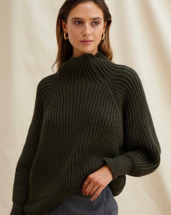 Charli Selma Sweater / Khaki / One Size