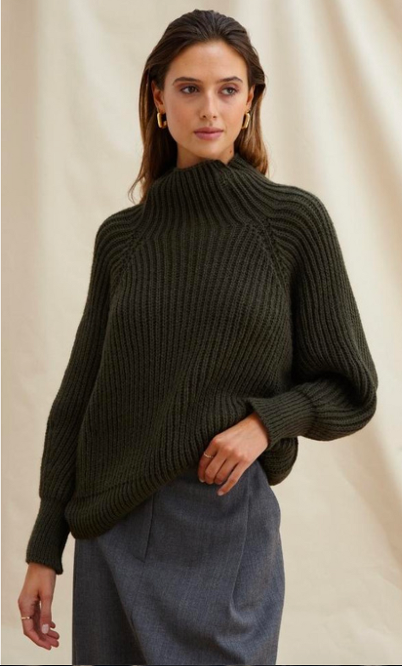 Charli Selma Sweater / Khaki / One Size