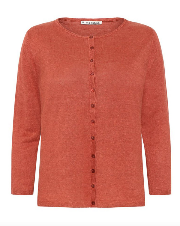 Mansted Button-Up Cardigan / Rust