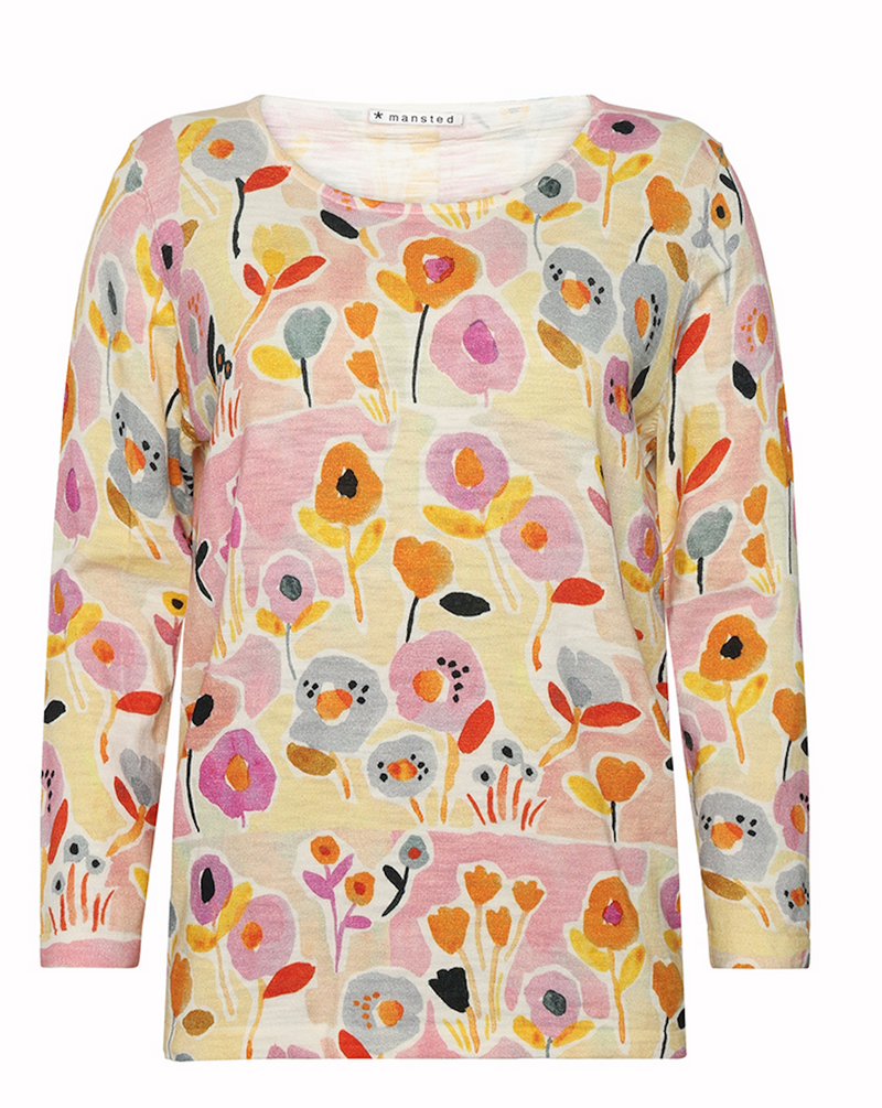 Mansted Diana Sweater / Pink Floral