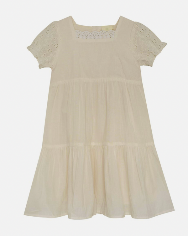 Enfant Embroidered Dress / Vintage Cream