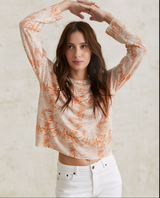 Yerse Abstract Print Sweater / Naranja