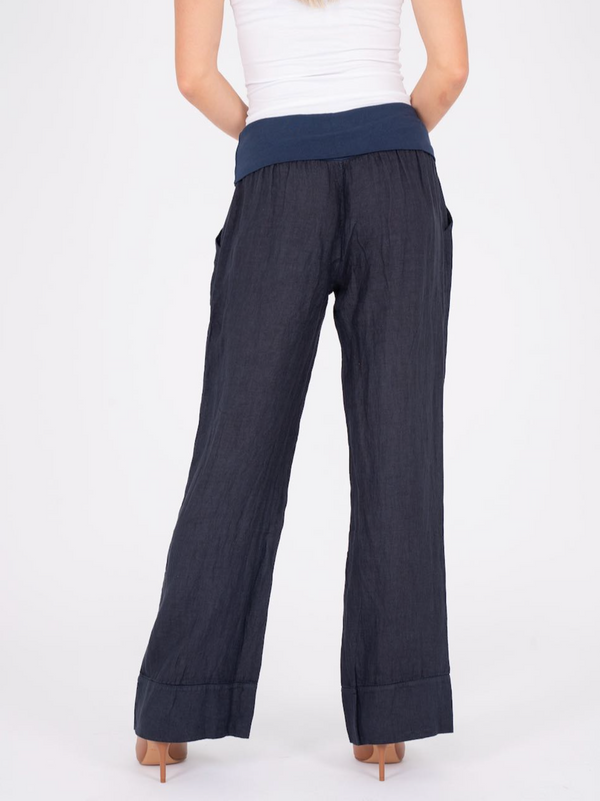 M Made in Italy Linen Pant