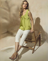 Frank Lyman Satin Top / Pistachio