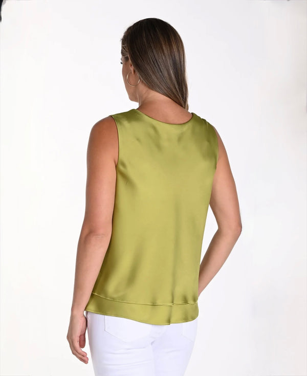 Frank Lyman Satin Top / Pistachio