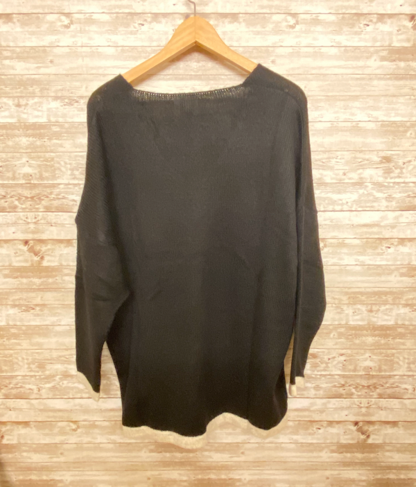 Astrid Heart Sweater / Black