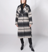 Astrid Stripe Coat / Grey