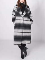 Astrid Stripe Coat / Grey