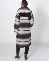 Astrid Stripe Coat / Grey