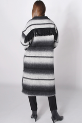 Astrid Stripe Coat / Grey