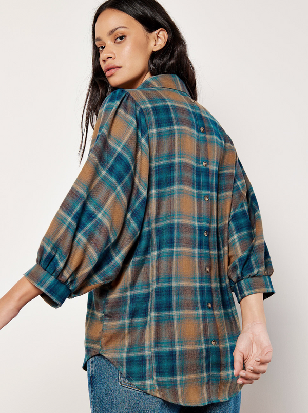 Apricot Plaid Shirt