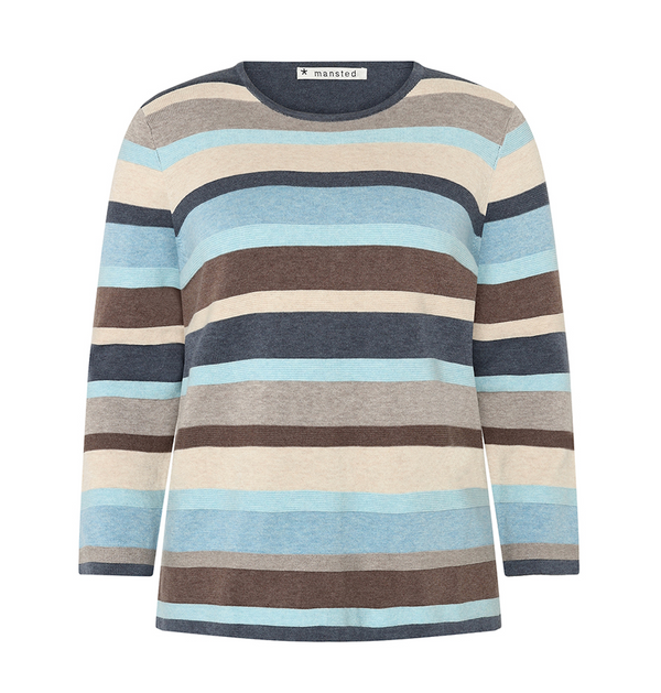 Mansted Adele Stripe Pullover / Ice