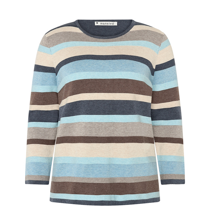 Mansted Adele Stripe Pullover / Ice