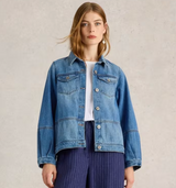 White Stuff Camille Denim Jacket / Mid blue