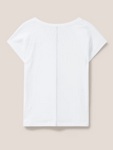 White Stuff Nelly Notch Tee / White