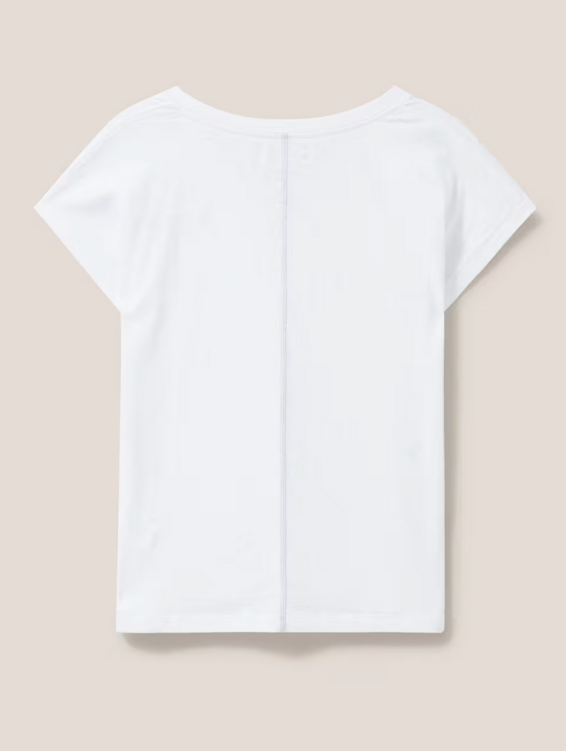 White Stuff Nelly Notch Tee / White