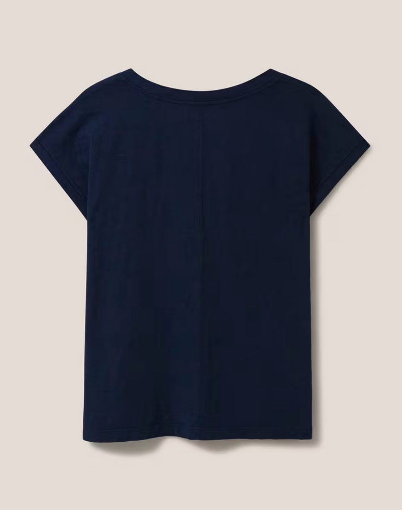 White Stuff Nelly Notch Tee / Dark Navy