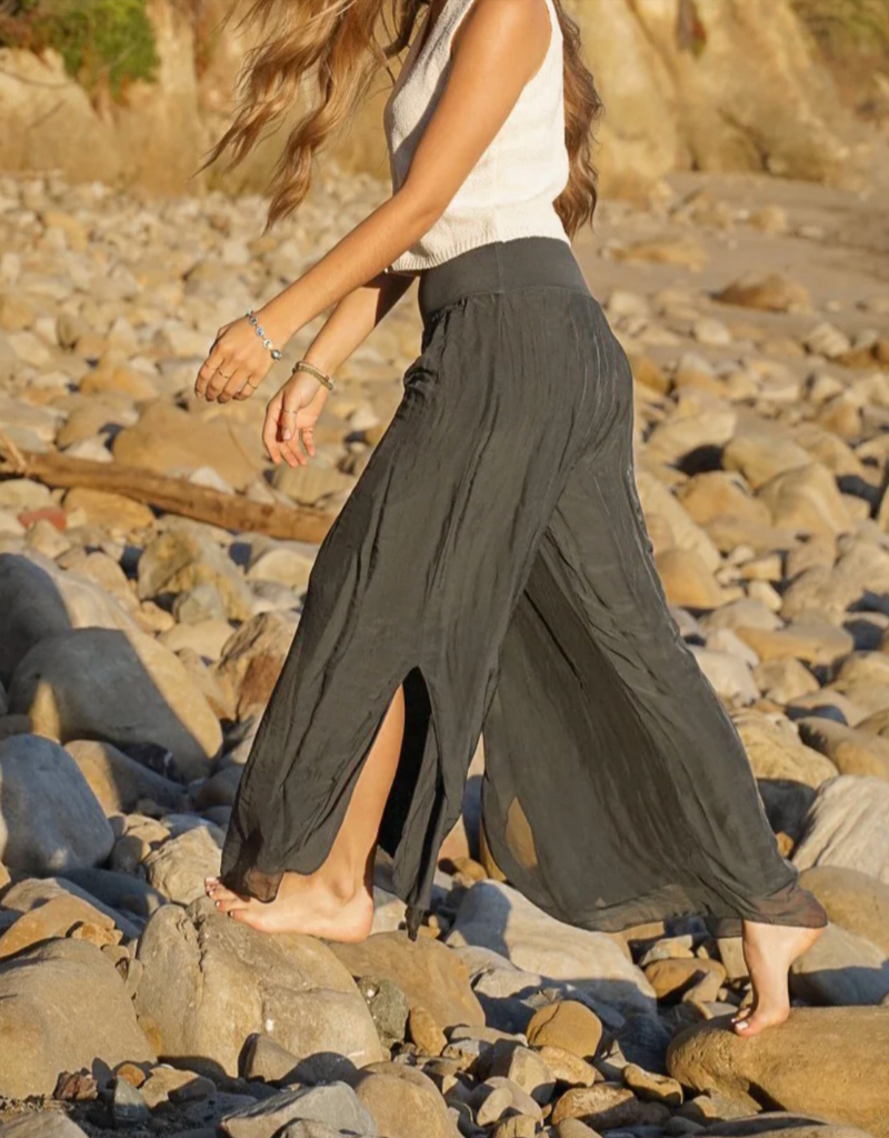 Jessica Laura Italian Silk Pants / Black