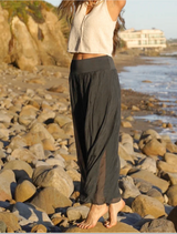 Jessica Laura Italian Silk Pants / Black