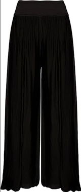 Jessica Laura Italian Silk Pants / Black