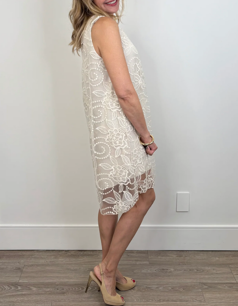 Astrid Lace  Dress / Ecru