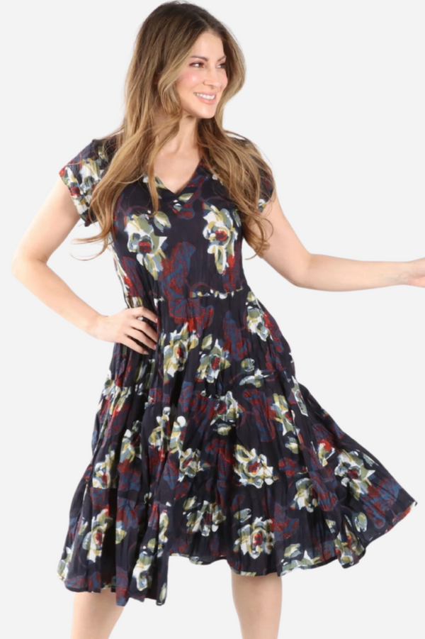 Dress Addict Jazy Dress / Midnight Blue Floral