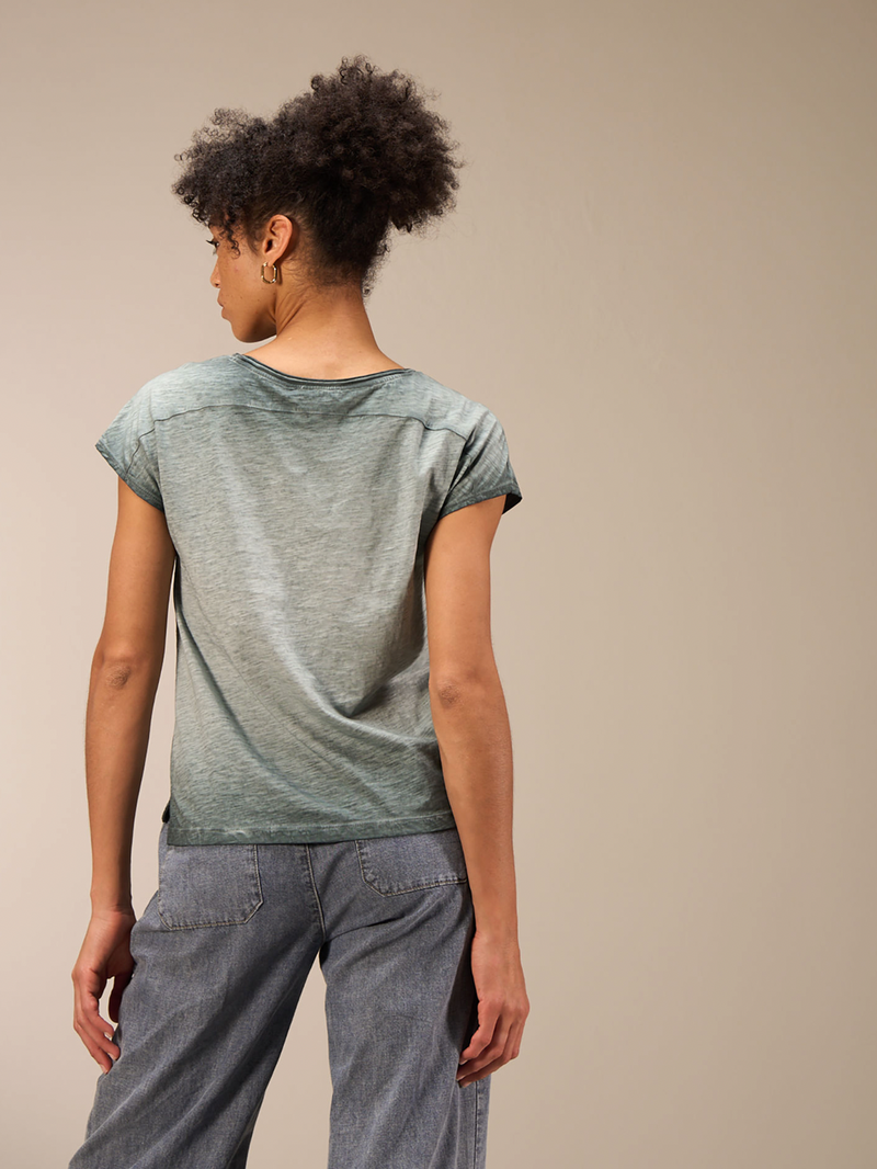 Nile Art Tee / Steel Green