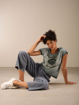 Nile Art Tee / Steel Green
