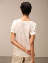 Nile Linen Tee / Navy