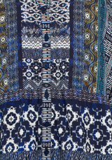 Liverpool Shibori Blouse / Blue Multi