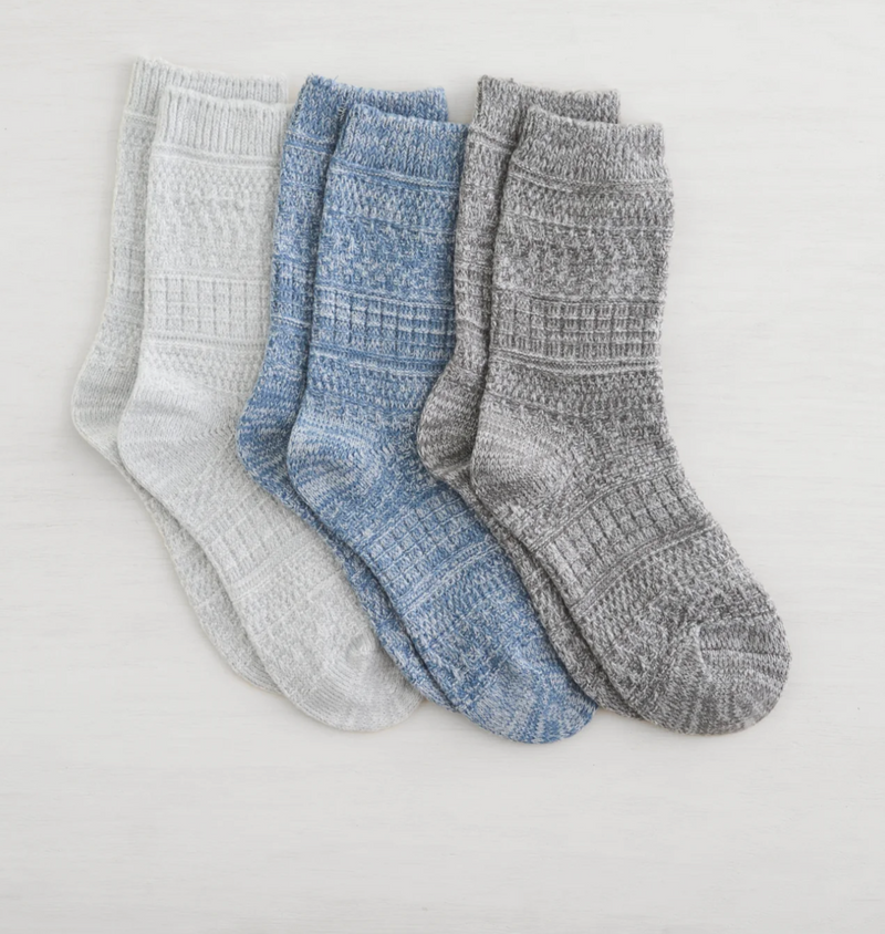 Lemon Cabin Crew Socks / 3PK Multi
