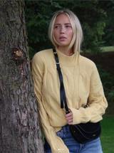 Astrid Cable Sweater / Butter Yellow