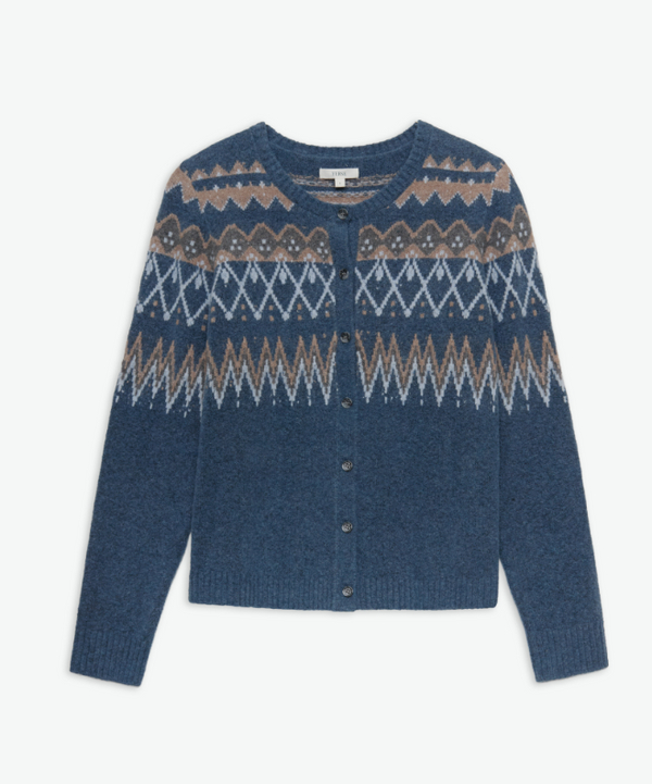 YerseJaquard Cardigan / Blue multi