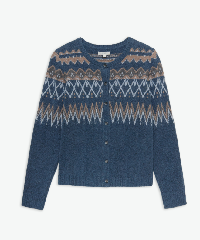 YerseJaquard Cardigan / Blue multi