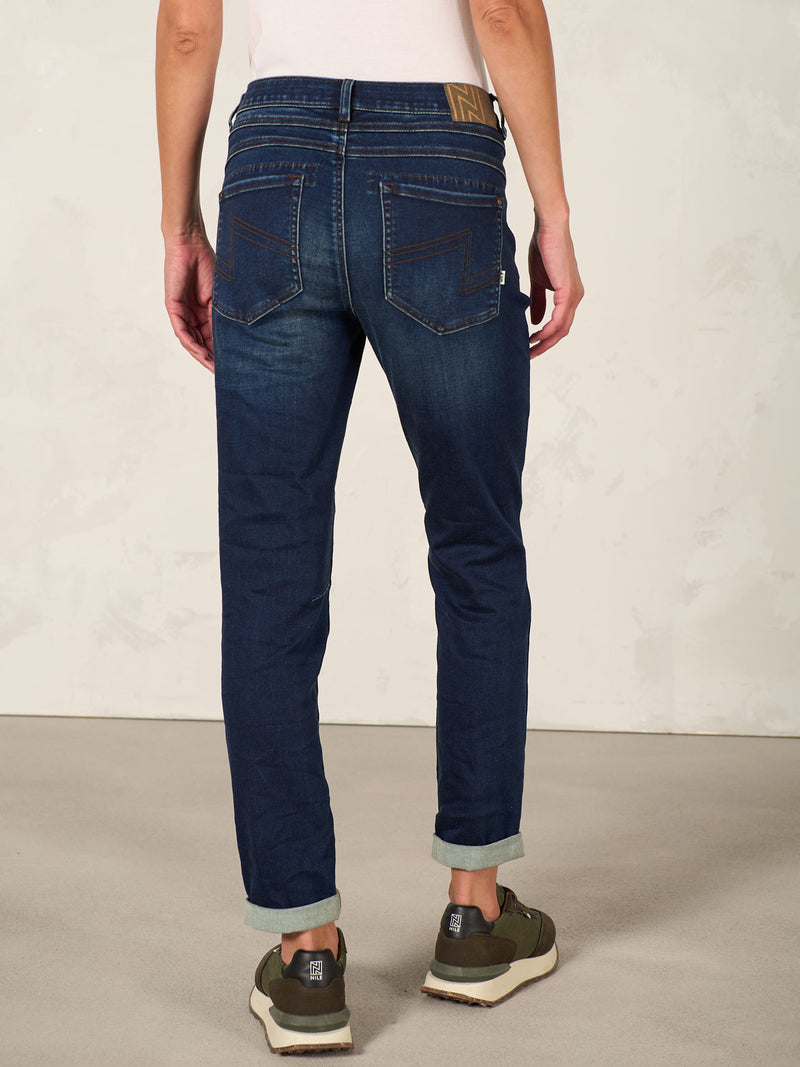 Nile Stretch Tapered Ankle Jean / Stoned Wash
