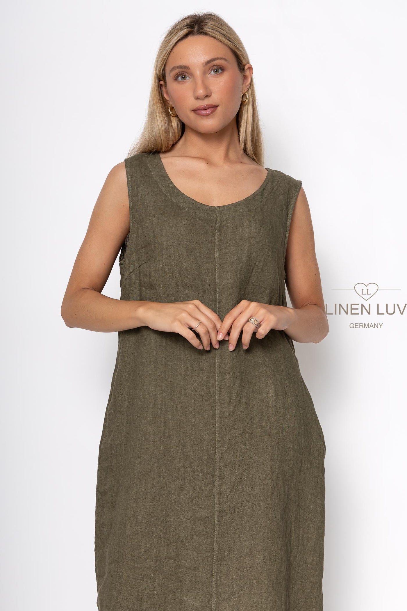 Linen Luv Dress / Olive – shopdidisboutique