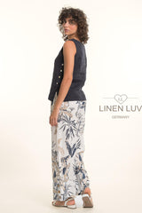 Linen Luv Top / Navy