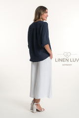 Linen Luv Shirt-Jacket / Navy
